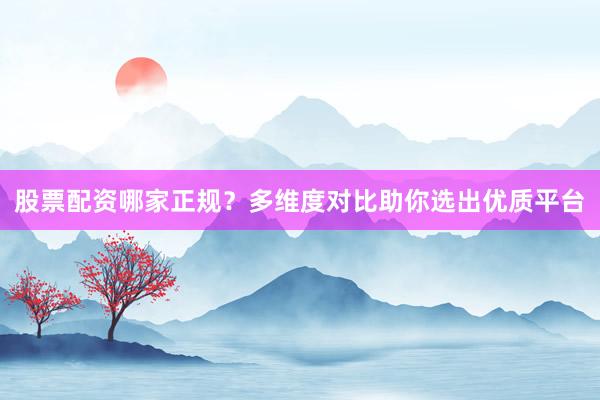 股票配资哪家正规？多维度对比助你选出优质平台