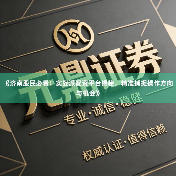 《济南股民必看！实战派配资平台揭秘，精准捕捉操作方向与机会》