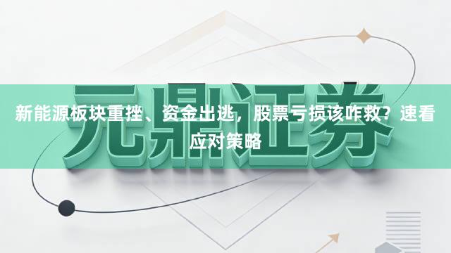 新能源板块重挫、资金出逃，股票亏损该咋救？速看应对策略