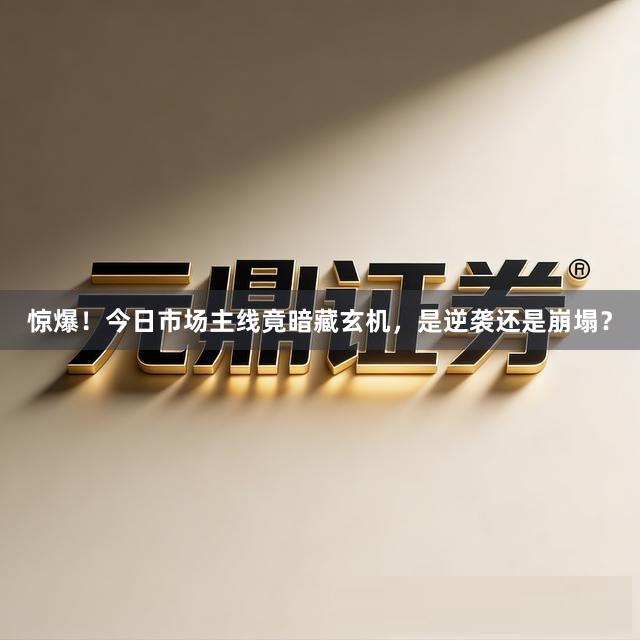 惊爆！今日市场主线竟暗藏玄机，是逆袭还是崩塌？